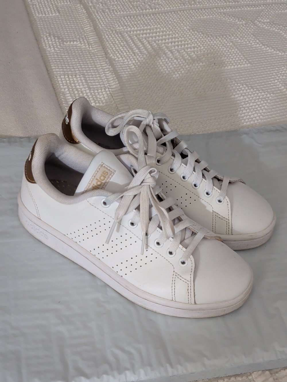 Adidas White Low-Top Sneakers